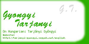 gyongyi tarjanyi business card