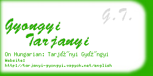 gyongyi tarjanyi business card